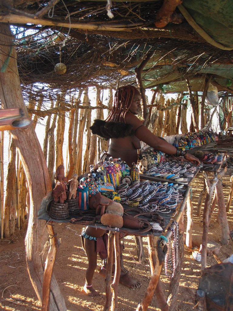 11-Himba woman selling local curio.jpg - Himba woman selling curios